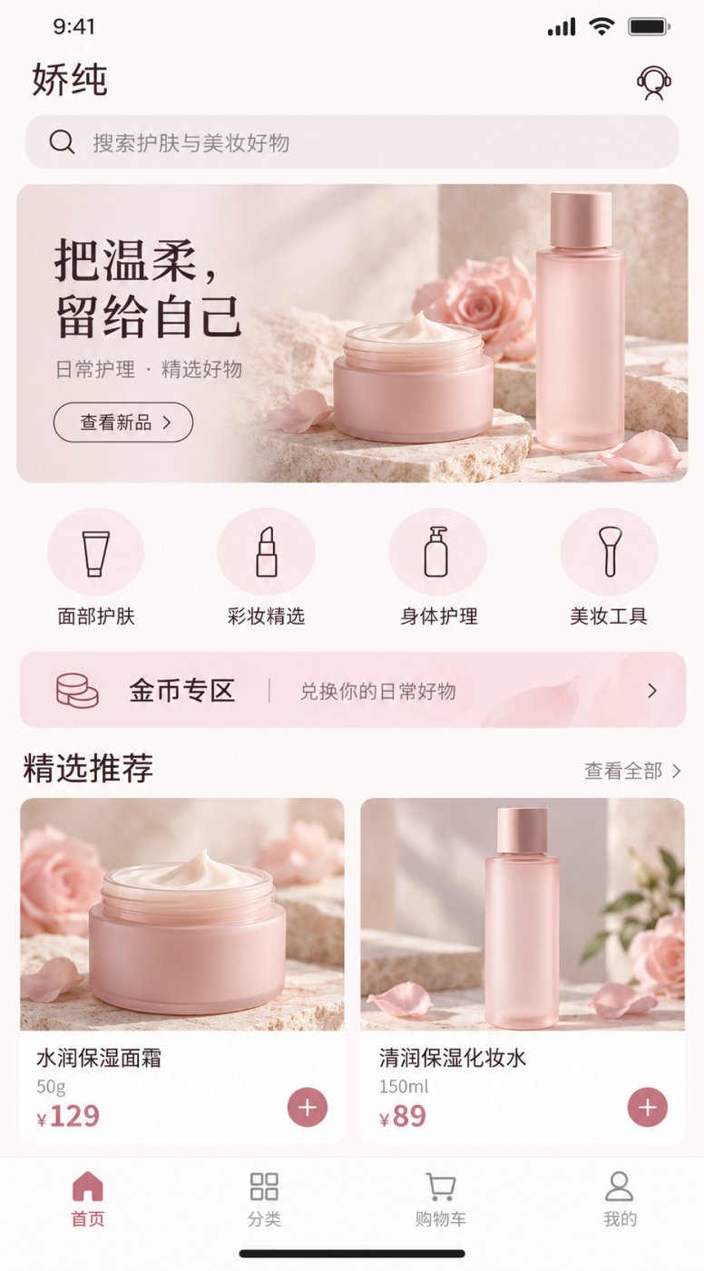 首页 · 美妆专区与精选推荐